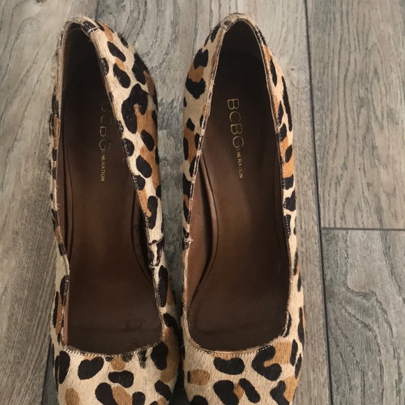 BCBG high leopard heels DONATED - Picture 6 of 6